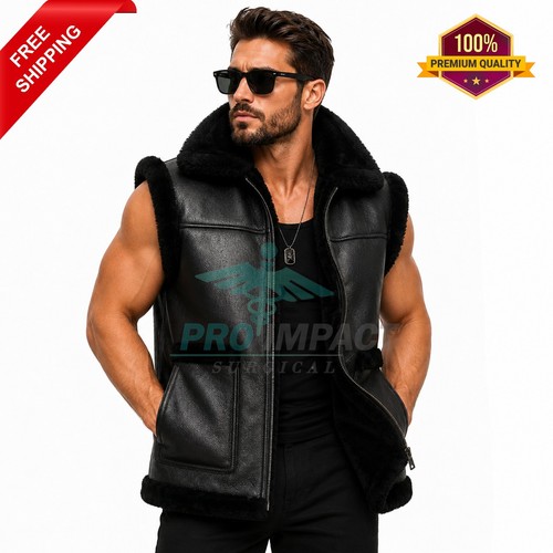 Giubbotto uomo nero pelliccia
