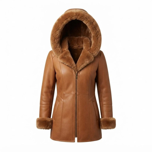 Cappotto lungo donna - , pelle